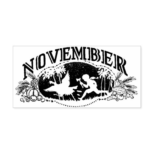 November Rubber Stamp 