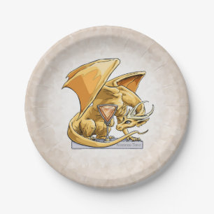 November’s Birthstone Dragon: Topaz Paper Plates