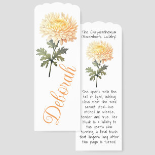November’s Lullaby: Chrysanthemum Bloom  Bookmarks