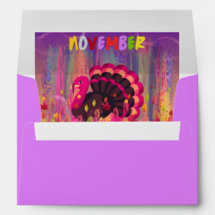 November Turkey Matching Envelopes