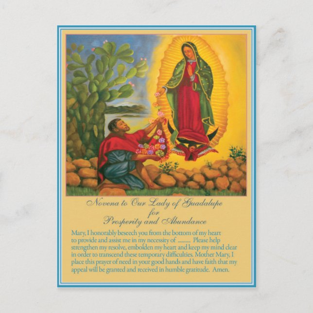 Novena to Our Lady of Guadalupe Postcard (Front)