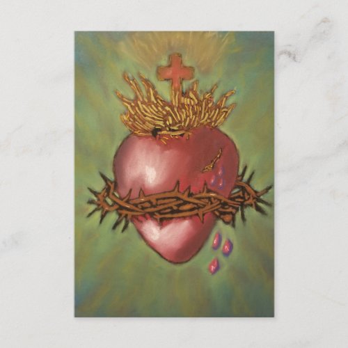 Novena to the Sacred Heart of Jesus Prayer Card