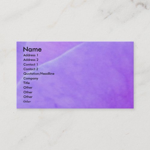 NOVINO - Purple Flower Leaf Business Card
