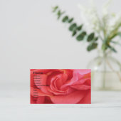 NOVINO - Red Rose Business Card (Standing Front)