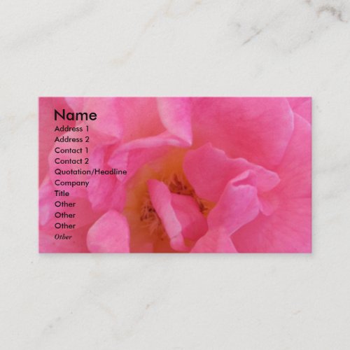 NOVINO - Sensual Pink Petal 3 Business Card