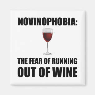 Novinophobia Wine Magnet