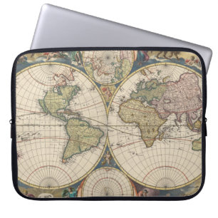 Novissima Totius Terrarum Orbis Tabula Laptop Sleeve