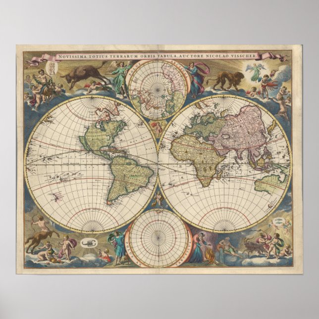 Novissima Totius Terrarum Orbis Tabula Poster (Front)