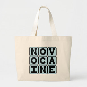 Novocaine, Dental Anesthetic Large Tote Bag