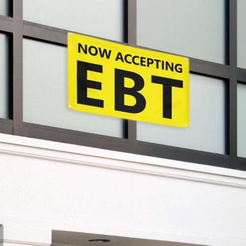Now Accepting EBT Convenience Corner Store Banner