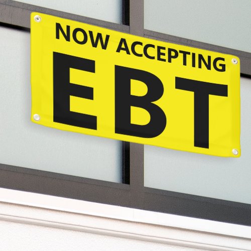 Now Accepting EBT Convenience Corner Store Banner