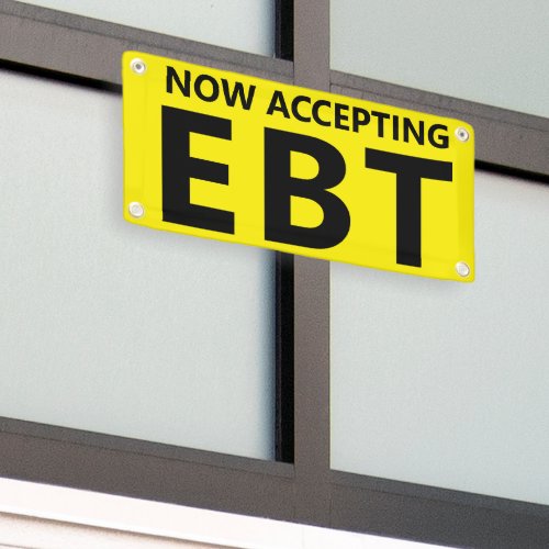 Now Accepting EBT Convenience Corner Store Banner