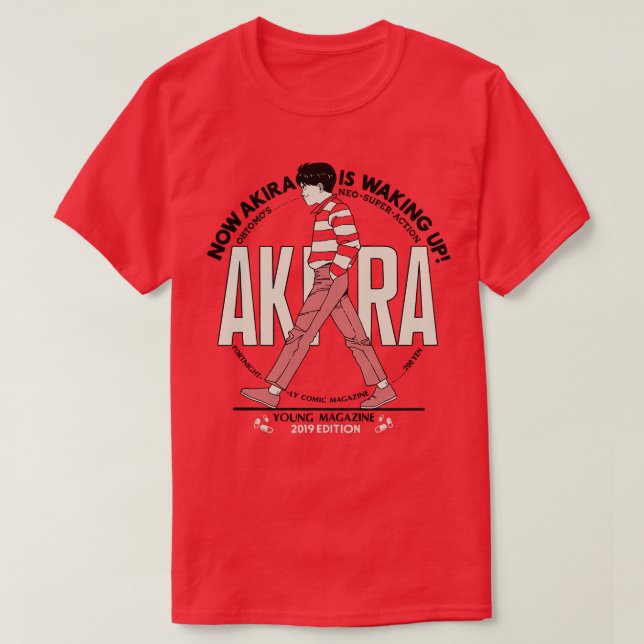 NOW AKIRA IS WAKING UP T-Shirt (Design Front)