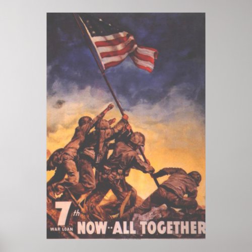 Now All Together_US Marines Poster