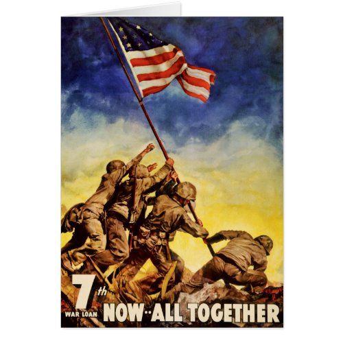 Now all together Vintage War Poster Restored