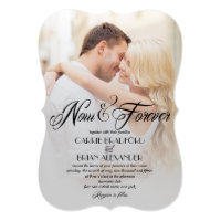 Now and Forever Photo Wedding Invitations