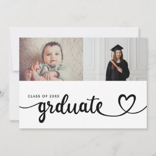 Now and Then Graduation Party – Baby Photo to Grad Invitation