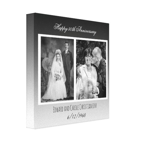 Now and Then Wedding Photo Anniversary