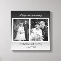 Now and Then Wedding Photo Anniversary
