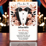 Now Chic Suit Award Men Adult Tuxedo 18th Birthday Invitation<br><div class="desc">Presenting the "Chic Suit Award" Men's Adult Tuxedo 18th Birthday Invitation! Embrace sophistication as we celebrate the transition to adulthood in style. Adorned with a sleek tuxedo design, this invitation sets an elegant tone for a memorable event. Join us in commemorating this special day with an invitation as sharp and...</div>