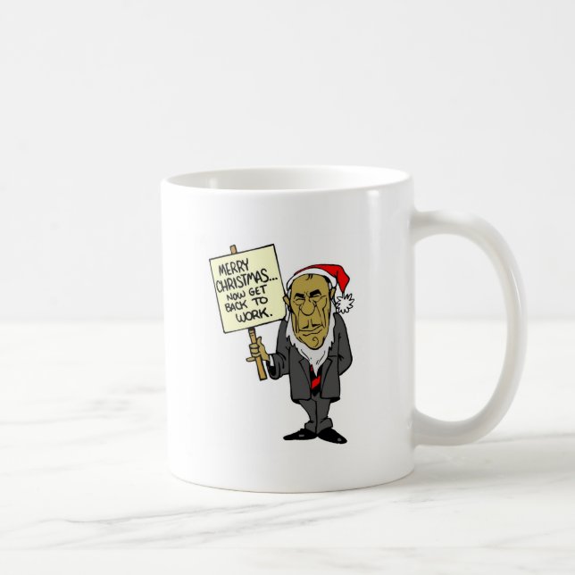 Now Get Back To Work Christmas Boss Coffee Mug (Right)