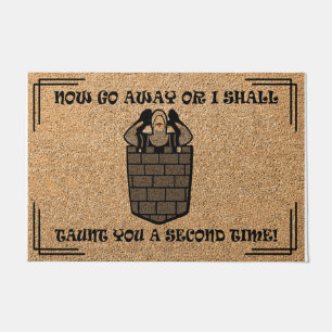 Now Go Away Doormat, Funny Home Decor Doormat