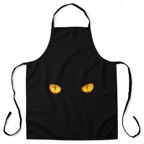 Now He Sees you Black Cat Apron