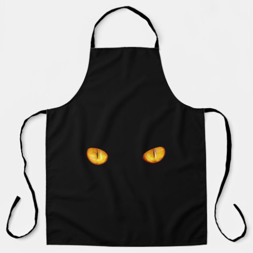 Now He Sees you Black Cat Apron