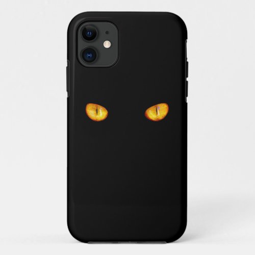 Now He Sees you Black Cat iPhone 11 Case