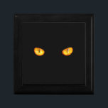 Now He Sees you Black Cat Gift Box<br><div class="desc">Piercing gold eyes are all you can see of a black cat.</div>