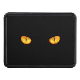 Now He Sees you Black Cat Hitch Cover