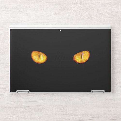 Now He Sees you Black Cat HP Laptop Skin