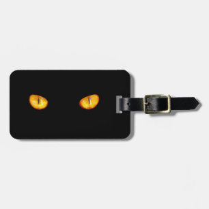 Now He Sees you Black Cat  Luggage Tag