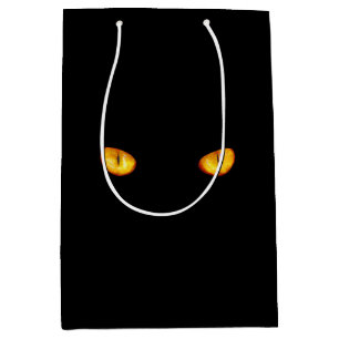 Now He Sees you Black Cat Medium Gift Bag