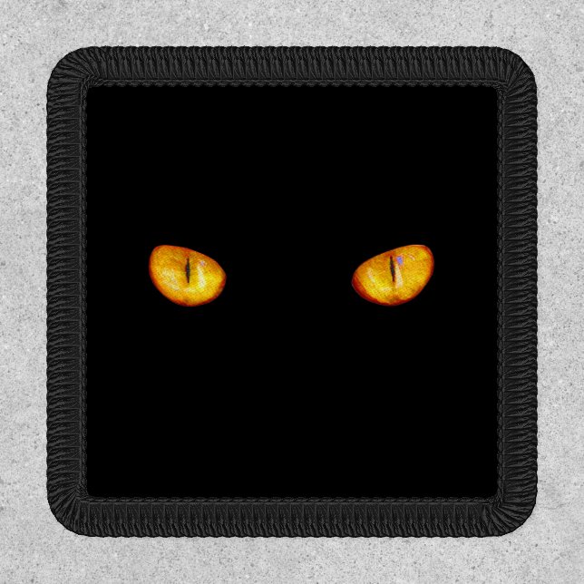 Now He Sees you Black Cat  Patch (Front)