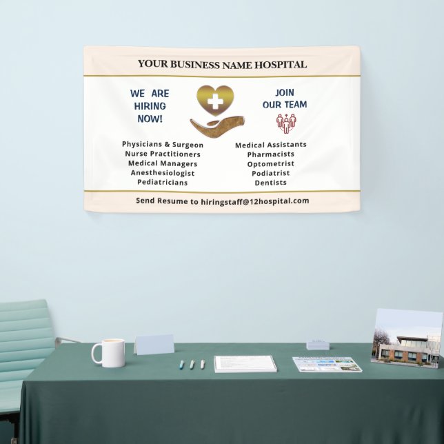 Now Hiring Help Wanted Employee Personalize  Banner (Tradeshow)