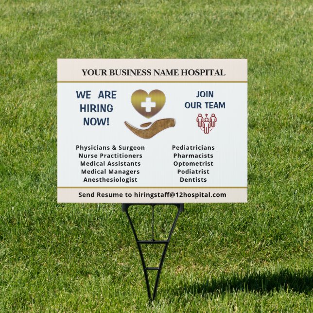 Now Hiring Help Wanted Employees Personalize  Sign (Insitu)