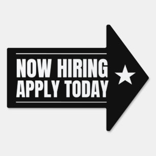Now Hiring Help Wanted Job Apply Business Sign