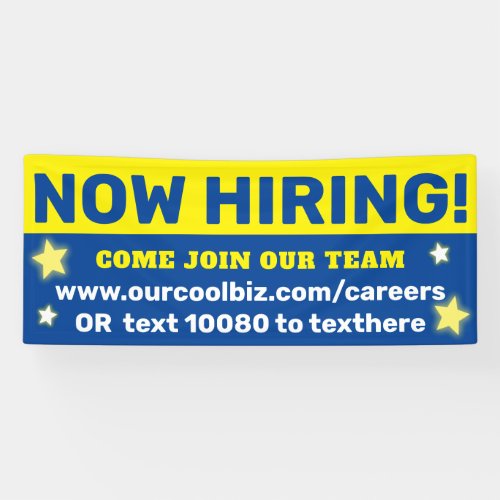 Now hiring help wanted join our team employee banner