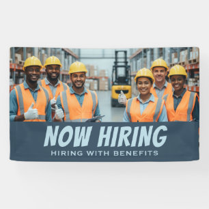 NOW HIRING Hiring With Benefits Banner – Custom
