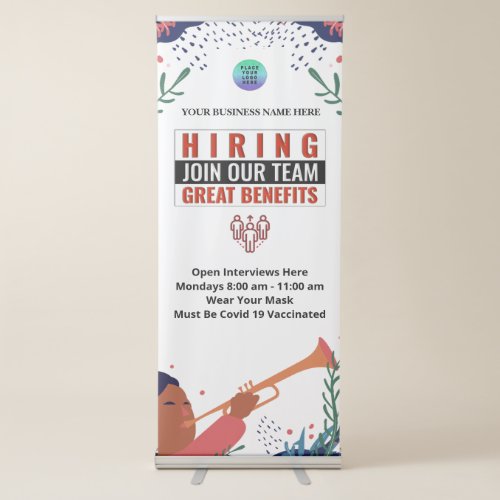 Now Hiring Join Our Team Jobs Retractable Banner