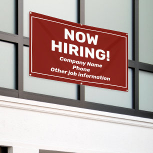 Now Hiring Personalized Banner