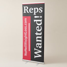 Now Hiring Retractable Banner