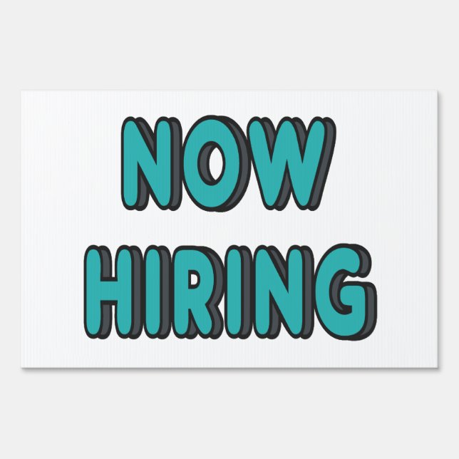 Now Hiring Sign (Front)