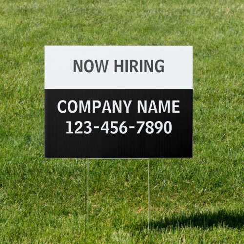 Now Hiring Signs