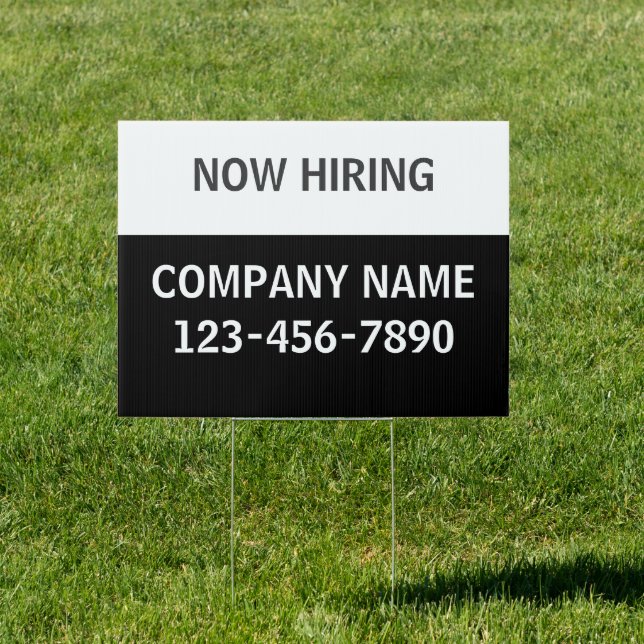 Now Hiring Signs (Insitu)