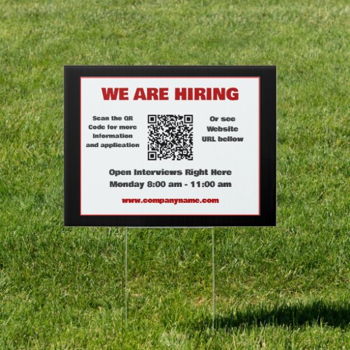 Now Hiring Signs