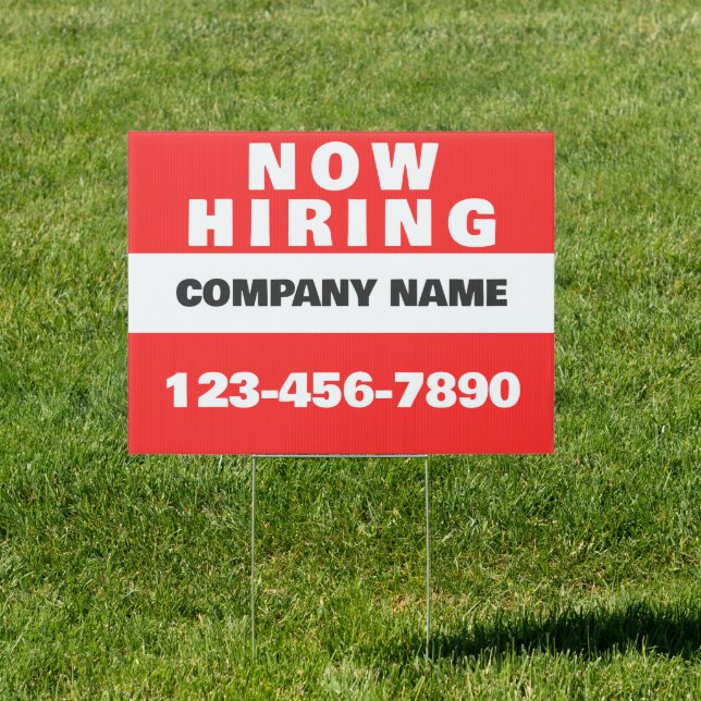 Now Hiring Signs (Insitu)