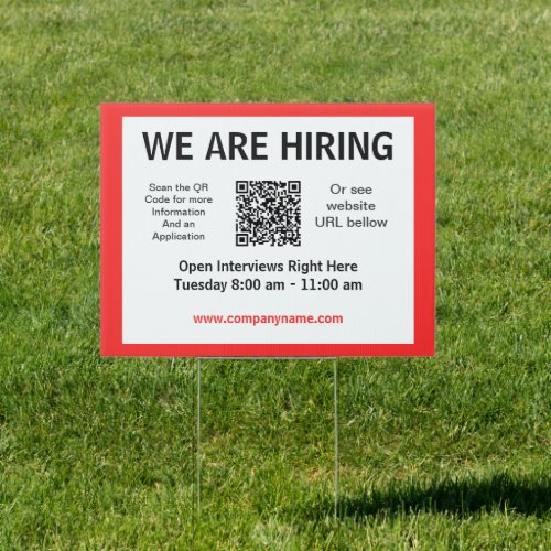 Now Hiring Signs