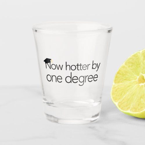 Now Hotter by One Degree _ Shot Glass